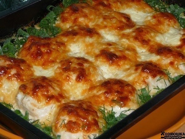 Куриные шарики в сливочном соусе